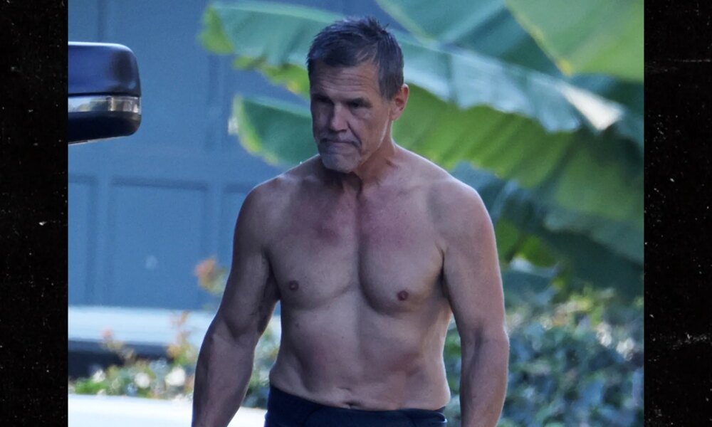 Josh Brolin Reveals Massive Lighthouse Back Tattoo While Surfing