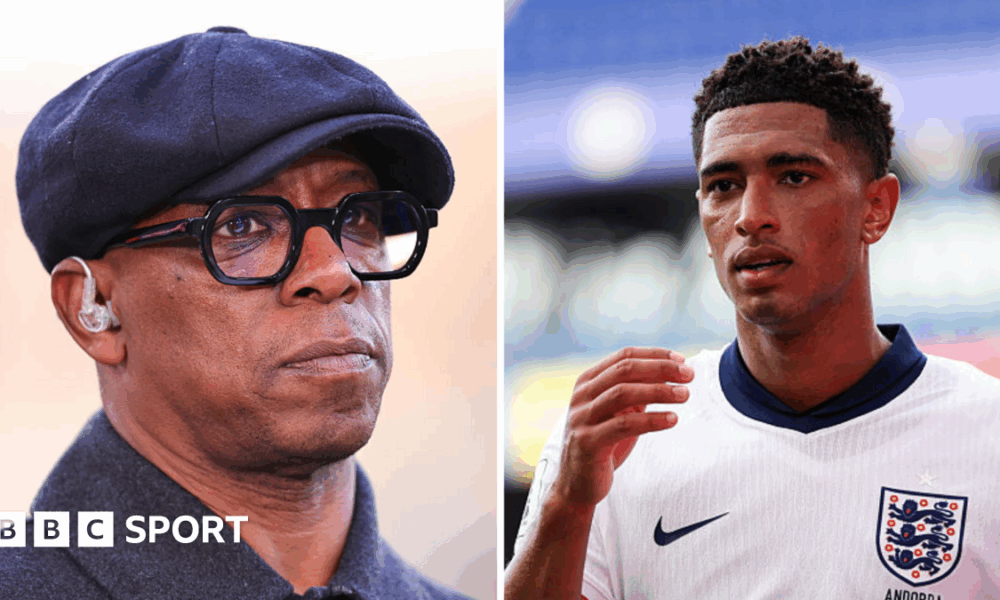 Jude Bellingham: Ian Wright says midfielder's treatment shows England 'not ready for black superstar'