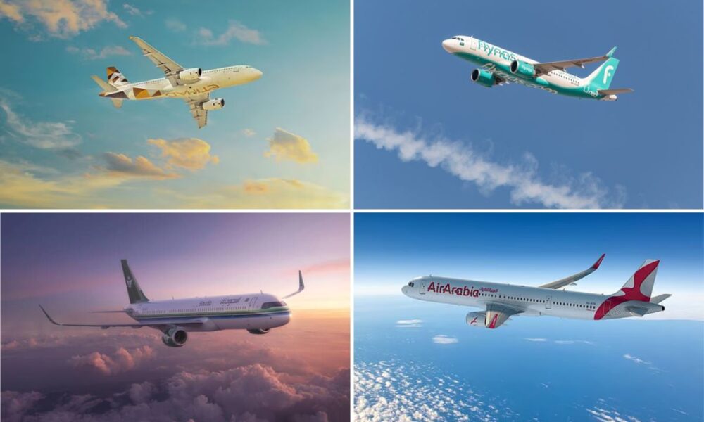 Airbus A320 Etihad Air Arabia Saudia flynas