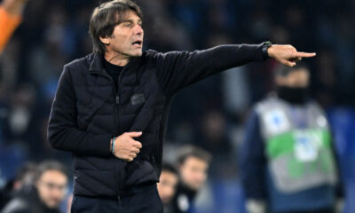 NAPLES, ITALY - NOVEMBER 22: Antonio Conte SSC Napoli head coach during the Serie A match between SSC Napoli and Atalanta BC at Stadio Diego Armando Maradona on November 22, 2025 in Naples, Italy. (Photo by Francesco Pecoraro/Getty Images)