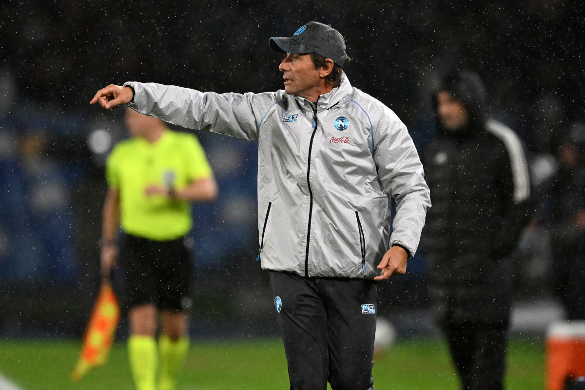 NAPLES, ITALY - NOVEMBER 25: Antonio Conte SSC Napoli head coach during the UEFA Champions League 2025/26 League Phase MD5 match between SSC Napoli and Qarabag FK at Stadio Diego Armando Maradona on November 25, 2025 in Naples, Italy. (Photo by Francesco Pecoraro/Getty Images)
