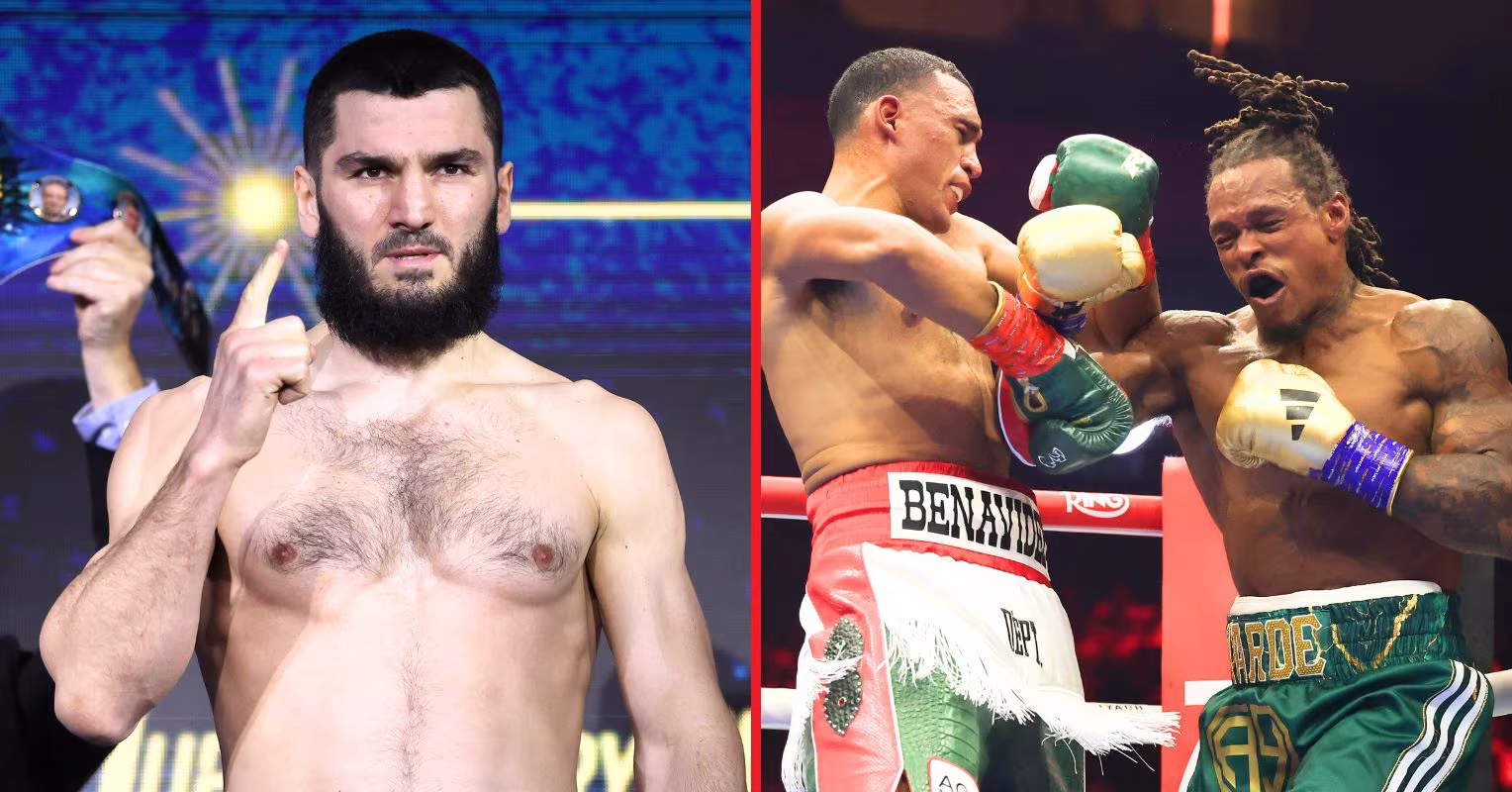 Artur Beterbiev reacts to David Benavidez stopping Anthony Yarde faster than he did