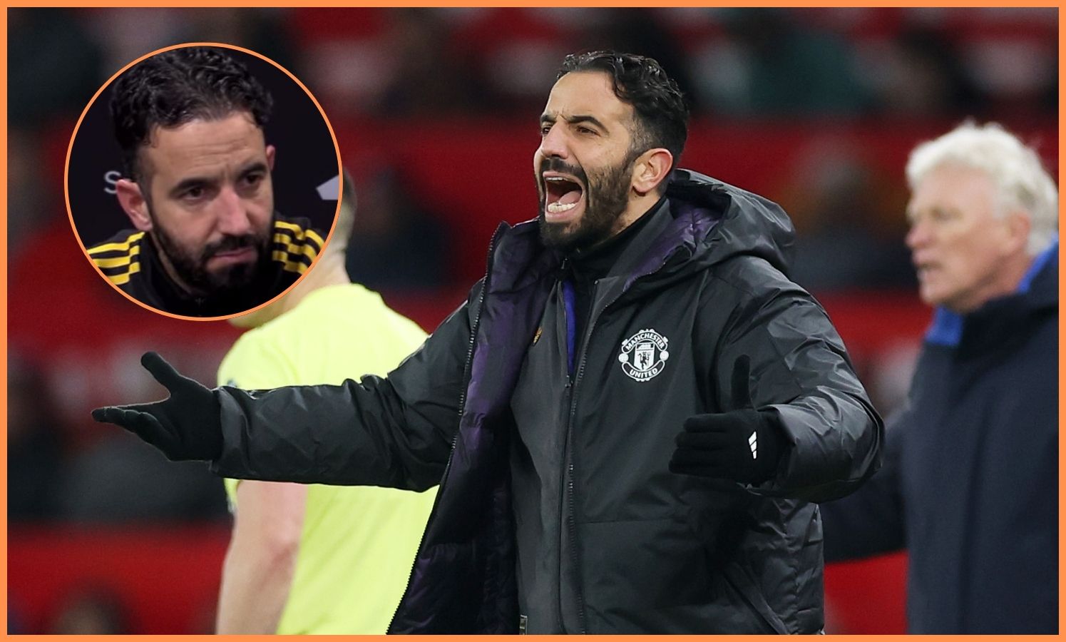 Ruben Amorim reacts to Man United