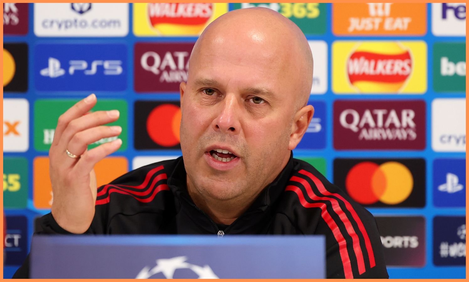 Liverpool manager Arne Slot in his press conference