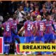 Jean-Philippe Mateta celebrates with his Crystal Palace teammates