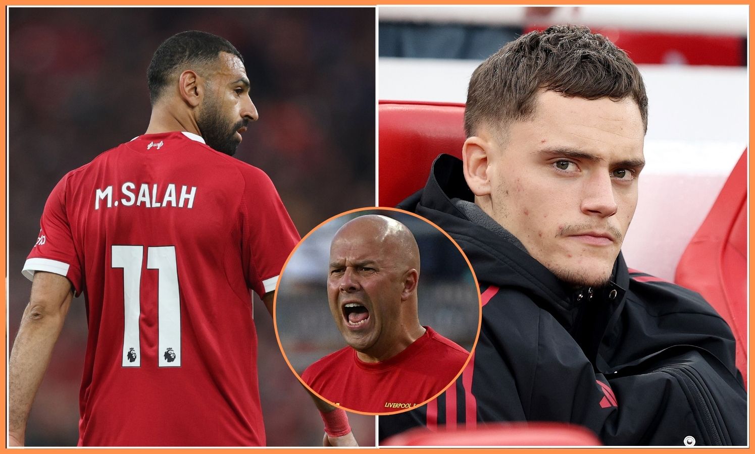 Mohamed Salah, Arne Slot, and Florian Wirtz