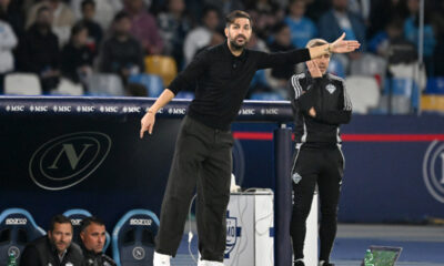 NAPLES, ITALY - NOVEMBER 01: Cesc Fabregas Como 1907 head coach during the Serie A match between SSC Napoli and Como 1907 at Stadio Diego Armando Maradona on November 01, 2025 in Naples, Italy. (Photo by Francesco Pecoraro/Getty Images)