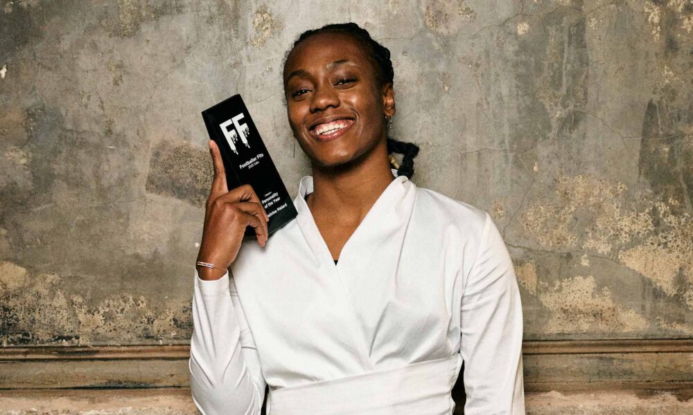 Melvine Malard wins Womens Personality of the Year at Footballer Fits