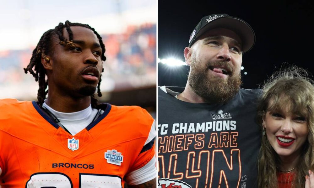 Jahdae Barron Name-Drops Taylor Swift After Hitting Travis Kelce