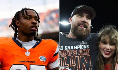 Jahdae Barron Name-Drops Taylor Swift After Hitting Travis Kelce