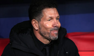 MADRID, SPAIN - NOVEMBER 26: Diego Simeone, Head Coach of Atletico de Madrid, looks on prior to the UEFA Champions League 2025/26 League Phase MD5 match between Atletico de Madrid and FC Internazionale Milano at Estadio Metropolitano on November 26, 2025 in Madrid, Spain. (Photo by Angel Martinez/Getty Images)