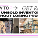 How to Get Rid of Unsold Inventory (Without Losing Profit!)