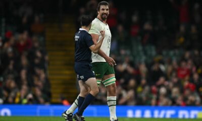 South Africa star sent off for eye gouging against Wales