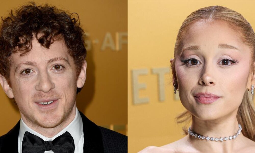 Ethan Slater Dances Around Ariana Grande Question