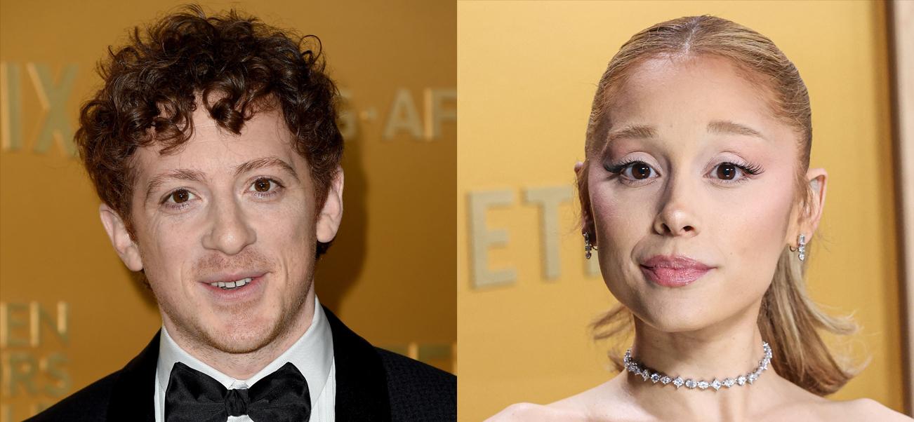 Ethan Slater Dances Around Ariana Grande Question