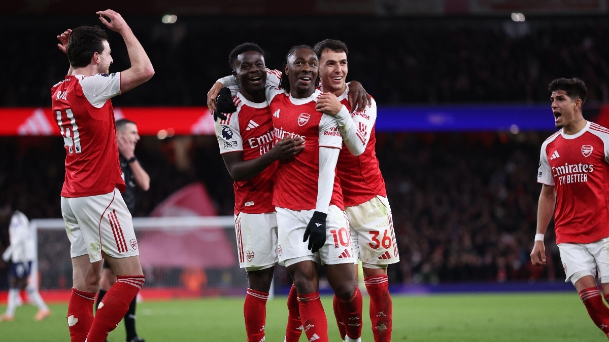 Eze savours 'special day' as hat-trick helps Arsenal take North London bragging rights