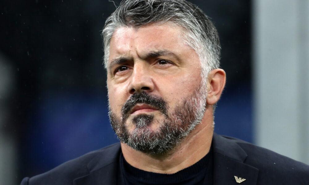 MILAN, ITALY - NOVEMBER 16: Gennaro Gattuso, Head Coach of Italy, looks on prior to the FIFA World Cup 2026 qualifier match between Italy and Norway at San Siro Stadium on November 16, 2025 in Milan, Italy. (Photo by Marco Luzzani/Getty Images)