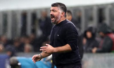 MILAN, ITALY - NOVEMBER 16: Gennaro Gattuso, Head Coach of Italy, issues instructions during the FIFA World Cup 2026 qualifier match between Italy and Norway at San Siro Stadium on November 16, 2025 in Milan, Italy. (Photo by Marco Luzzani/Getty Images)