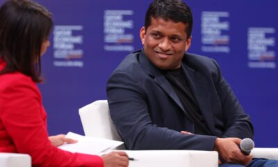 Byju Raveendran, co-founder and chief executive officer of Byju's PTE Ltd., during a panel session on day two of the Qatar Economic Forum (QEF) in Doha, Qatar, on Wednesday, May 24, 2023. The third Qatar Economic Forum will shine a light on the rising south-to-south economy and the new growth opportunities it presents to the global business community.