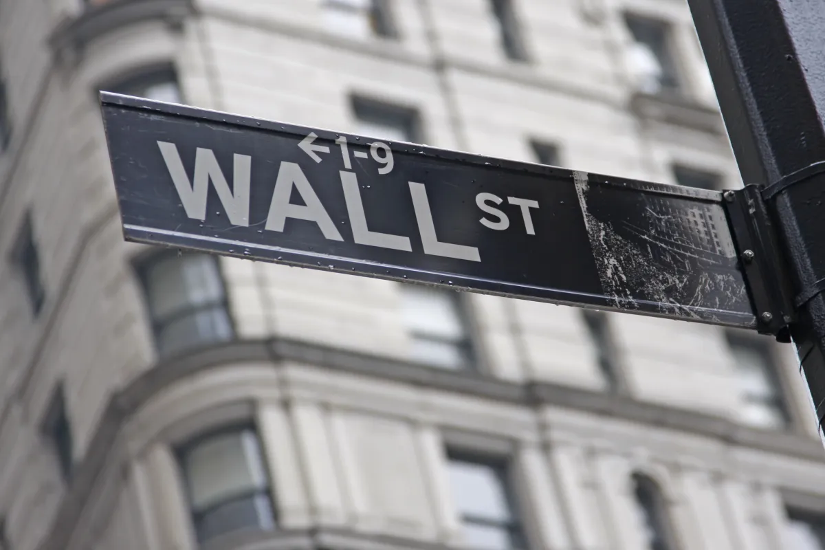 Wall street sign