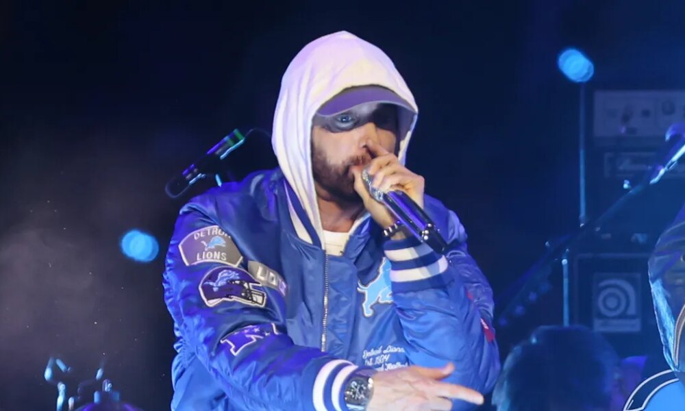 Eminem's Daughter Hailie and Grandson Watch His NFL Show