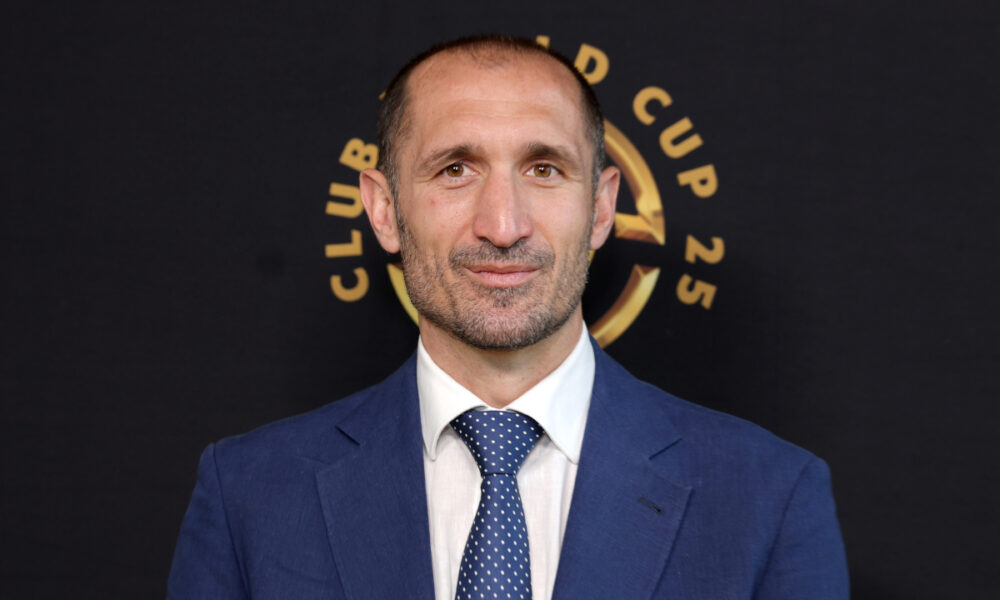 EAST RUTHERFORD, NEW JERSEY - JULY 13: Giorgio Chiellini attends the Gold Carpet during the FIFA Club World Cup 2025 Final match between Chelsea FC and Paris Saint-Germain at MetLife Stadium on July 13, 2025 in East Rutherford, New Jersey. (Photo by Michael Loccisano/Getty Images)