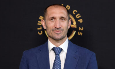 EAST RUTHERFORD, NEW JERSEY - JULY 13: Giorgio Chiellini attends the Gold Carpet during the FIFA Club World Cup 2025 Final match between Chelsea FC and Paris Saint-Germain at MetLife Stadium on July 13, 2025 in East Rutherford, New Jersey. (Photo by Michael Loccisano/Getty Images)