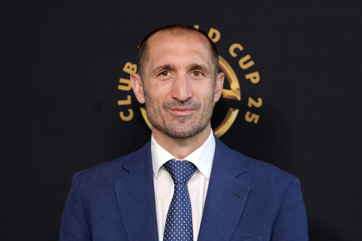 EAST RUTHERFORD, NEW JERSEY - JULY 13: Giorgio Chiellini attends the Gold Carpet during the FIFA Club World Cup 2025 Final match between Chelsea FC and Paris Saint-Germain at MetLife Stadium on July 13, 2025 in East Rutherford, New Jersey. (Photo by Michael Loccisano/Getty Images)