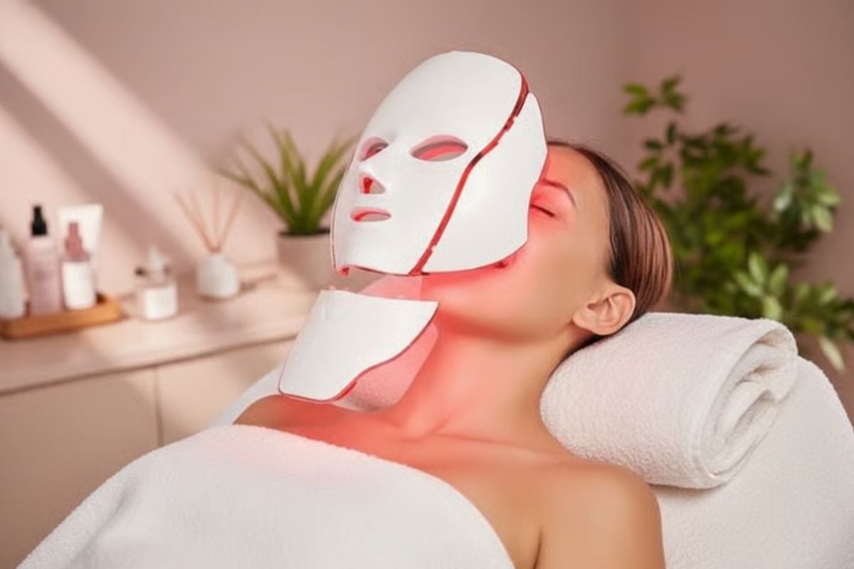 Give the gift of glowing skin this Christmas with LED  light therapy mask from Wowcher