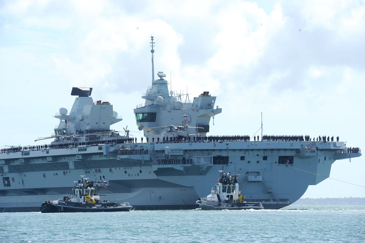 LIVE: HMS Prince of Wales and HMS Dauntless make a glorious return to Portsmouth after Indo-Pacific deployment - timings