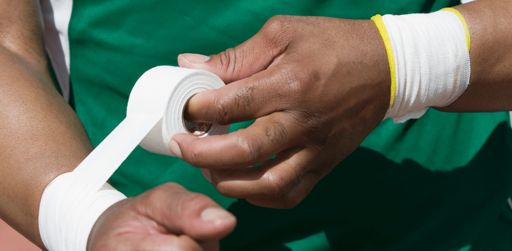 Hand Taping for Shot Putters