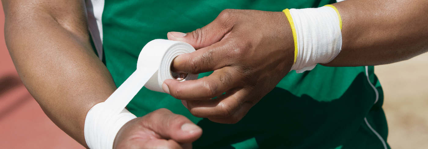 Hand Taping for Shot Putters