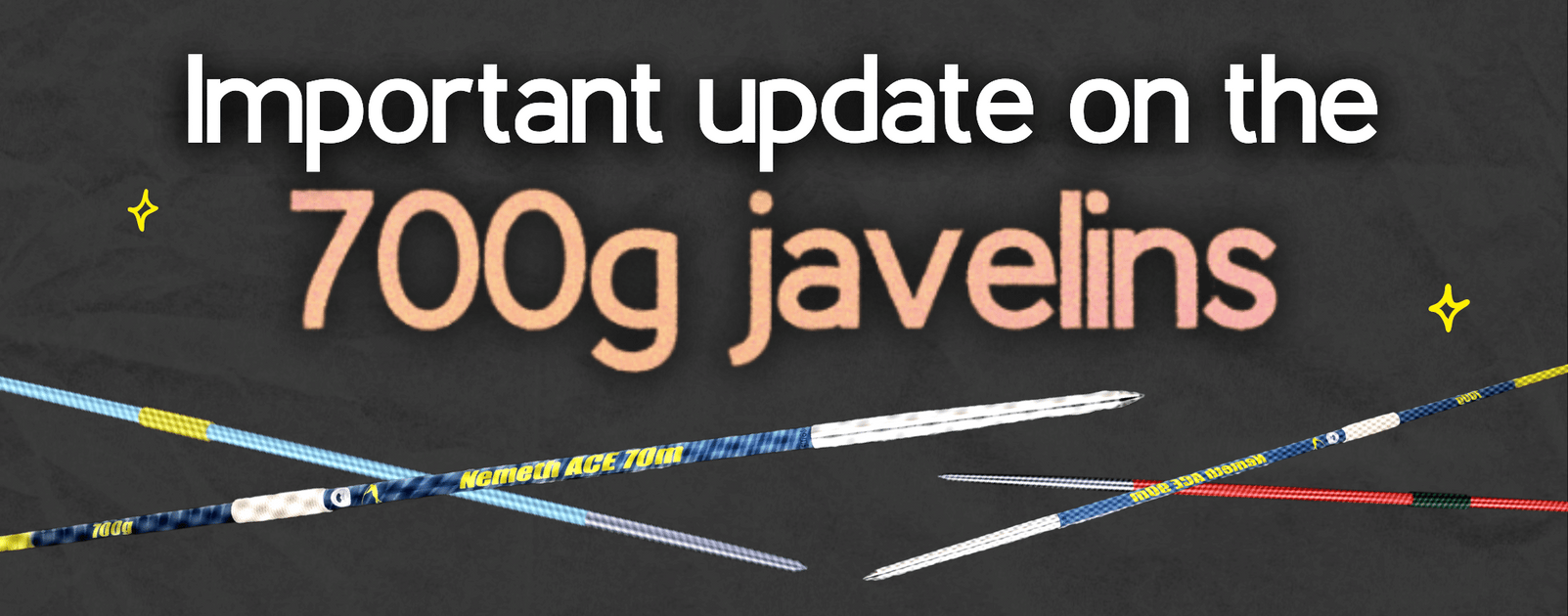 700g Javelin Changes | New specification for 2025 — Neuff Athletic Equipment