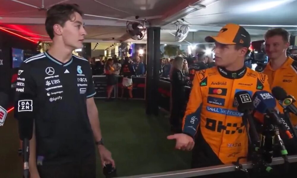 'Don't listen to that' - George Russell and Lando Norris have awkward confrontation after Qatar GP qualifying