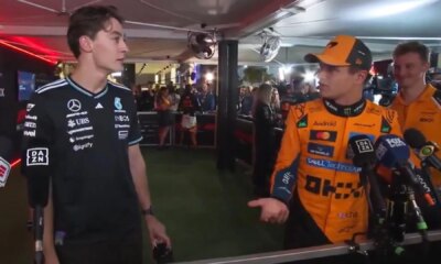 'Don't listen to that' - George Russell and Lando Norris have awkward confrontation after Qatar GP qualifying