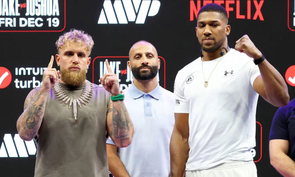 Former heavyweight champion who beat Anthony Joshua offers to help Jake Paul cause the upset