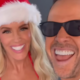 Jenny McCarthy Rocks Red Bikini, Kisses Donnie Wahlberg in Christmas Card
