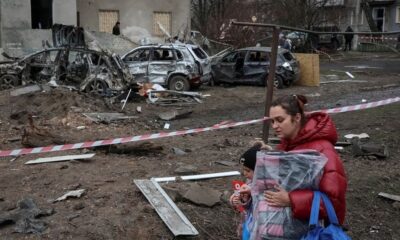 Russian drones hit Kharkiv apartment building, seven injured, officials say