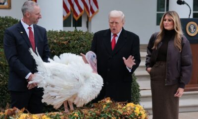 Trump adds Thanksgiving turkeys Gobble and Waddle to his long pardon list