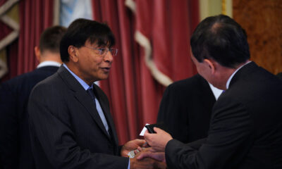 British-Indian Lakshmi Narayan Mittal, founder of ArcelorMittal