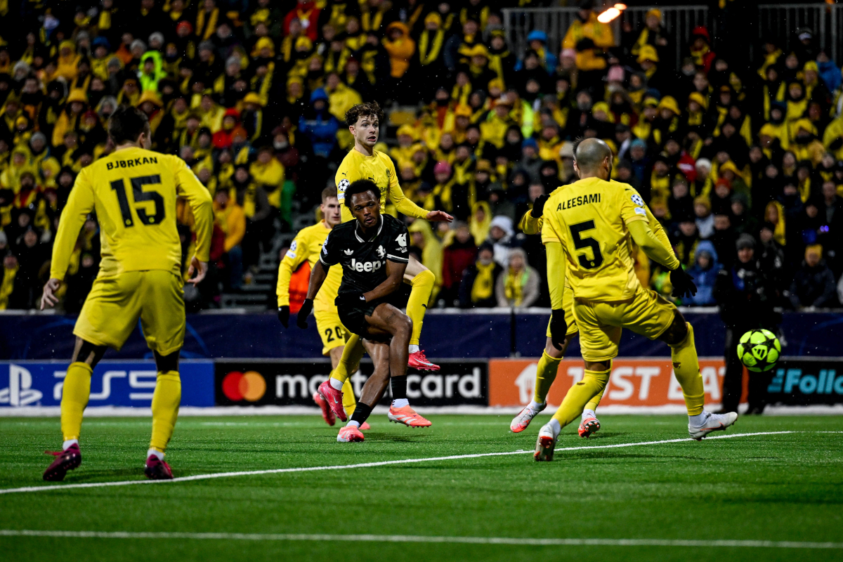 Lois Openda scores for Juventus against Bodo/Glimt in the Champions League (@juventusfc)