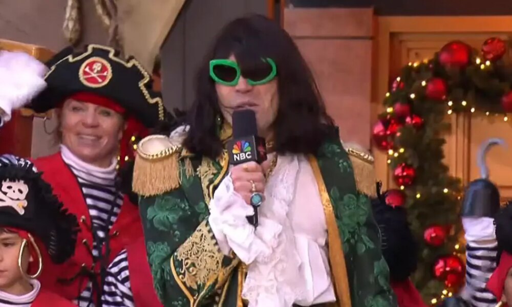 Mr. Fantasy Gyrates on Pirate Float During 2025 Thanksgiving Parade