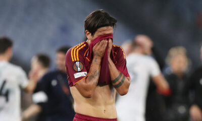 ROME, ITALY - OCTOBER 23: Paulo Dybala of AS Roma looks dejected after the team