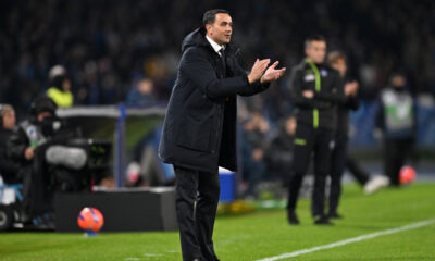 NAPLES, ITALY - NOVEMBER 22: Raffaele Palladino Atalanta BC head coach during the Serie A match between SSC Napoli and Atalanta BC at Stadio Diego Armando Maradona on November 22, 2025 in Naples, Italy. (Photo by Francesco Pecoraro/Getty Images)