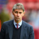 WALSALL, ENGLAND - AUGUST 06: Frederic Massara, Sporting Director of AS Roma, looks on prior to the pre-season friendly match between Aston Villa and AS Roma at Pallet-Track Bescot Stadium on August 06, 2025 in Walsall, England. (Photo by Clive Mason/Getty Images)