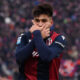 BOLOGNA, ITALY - JANUARY 18: Santiago Castro of Bologna celebrates after scoring the team