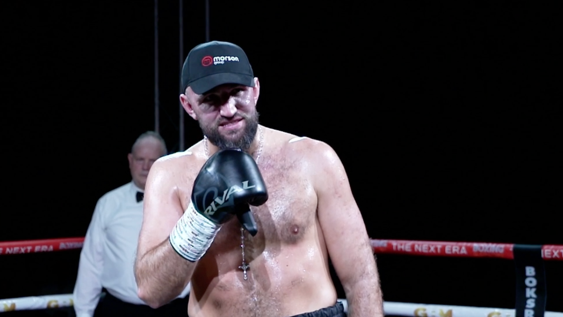 Hughie Fury scores first-round TKO in return but apologises to fans for quick finish in win over Michael Webster