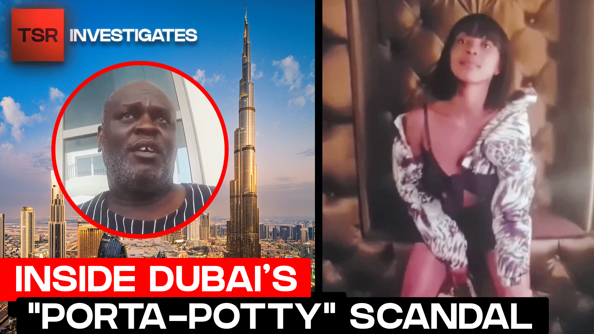 Undercover Footage Exposes Shocking Dubai Prostitution/Sex Trafficking Porta-Potty Ring/Industry
