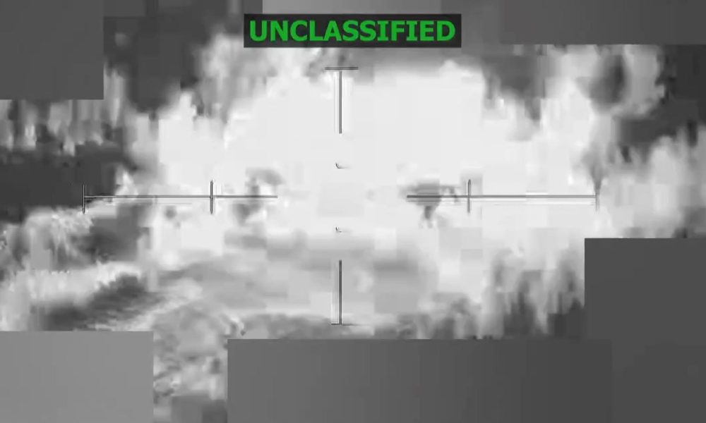 Moment US strikes another drug smuggling vessel, killing 3, as narco war ramps up