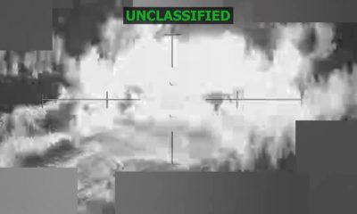 Moment US strikes another drug smuggling vessel, killing 3, as narco war ramps up